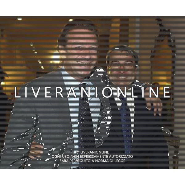Hotel Gallia Milano 12/10/2004 Riunione dei Presidenti dei Club di serie A e B nella foto massimo cellino e aldo spinelli foto emilio andreoli/agenzia aldo liverani