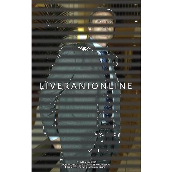 Hotel Gallia Milano 12/10/2004 Riunione dei Presidenti dei Club di serie A e B nella foto Giacinto Facchetti foto emilio andreoli/agenzia aldo liverani