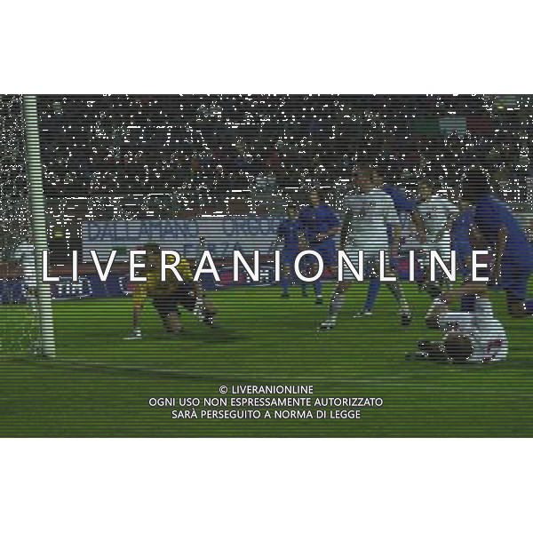 Mantova 12/10/2004 Italia-Bielorussia Under 21 Qualificazioni europei nella foto IL GOL DI SKVERNYUK agenzia aldo liverani