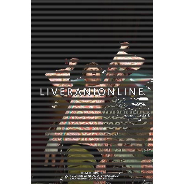 Polyphonic Spree, fronted by Tim DeLaughter, perform at their album launch event at Village Undergrond, London, on Tuesday 6 August. AG ALDO LIVERANI SAS ONLY ITALY