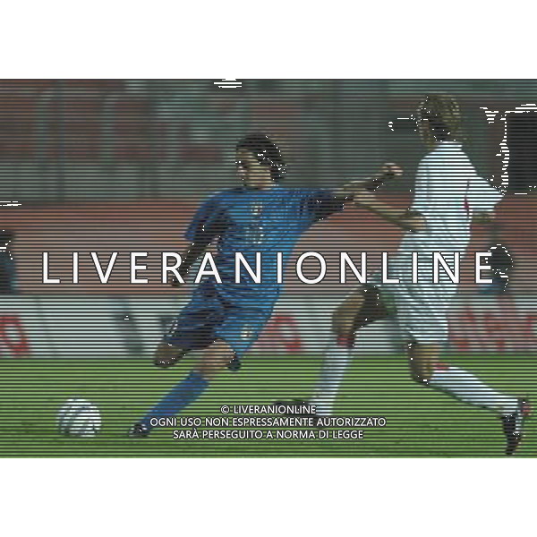 MANTOVA 12/10/04 QUALIFICAZIONI EUROPEI U21 ITALIA-BIELORUSSIA NELLA FOTO AQUILANI ALBERTO PH GIGI ARCAINI/AG.ALDO LIVERANI