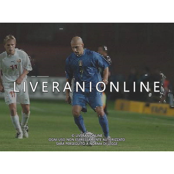 MANTOVA 12/10/04 QUALIFICAZIONI EUROPEI U21 ITALIA-BIELORUSSIA NELLA FOTO ROSINA ALESSANDRO PH GIGI ARCAINI/AG.ALDO LIVERANI