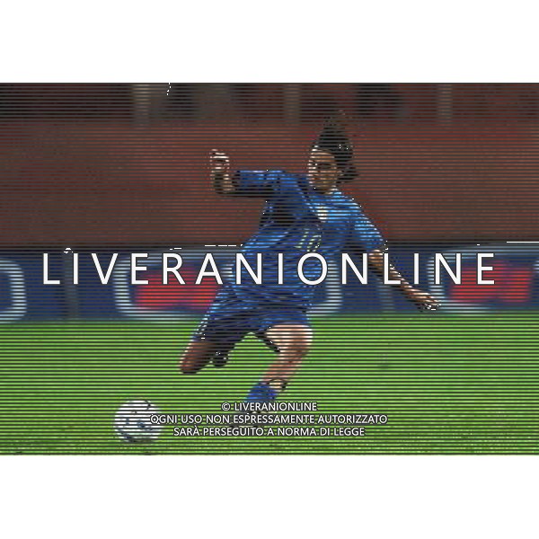 MANTOVA 12/10/04 QUALIFICAZIONI EUROPEI U21 ITALIA-BIELORUSSIA NELLA FOTO AQUILANI ALBERTO PH MARCO LUZZANI/AG. ALDO LIVERANI