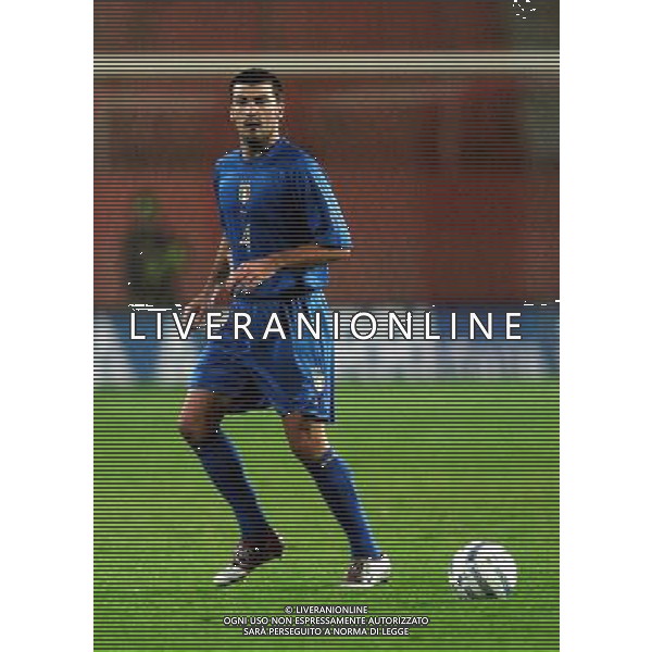 MANTOVA 12/10/04 QUALIFICAZIONI EUROPEI U21 ITALIA-BIELORUSSIA NELLA FOTO BOVO CESARE PH MARCO LUZZANI/AG. ALDO LIVERANI