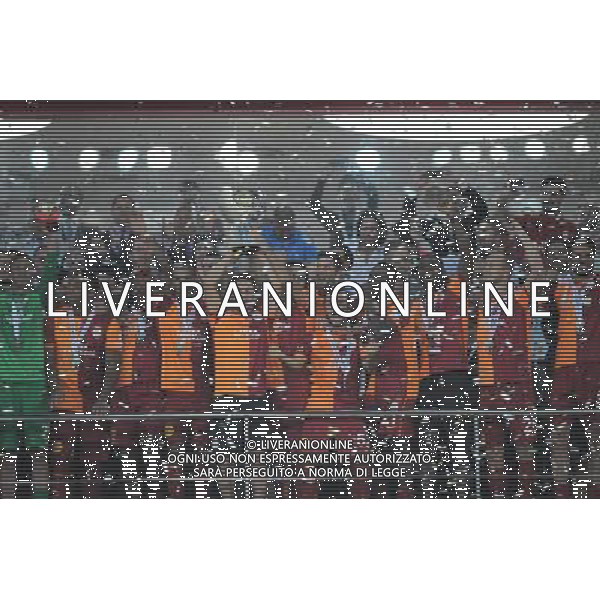 Turkish supercup match between Fenerbahce and Galatasaray at Kadir Has Stadium in Kayseri on August 11, 2013. Match Scored: Fenerbahce 0 - Galatasaray 1 Pictured: Players of Galatasaray celebrate winning the Turkey supercup. TURCJA SUPER PUCHAR LIGA TURECKA PILKA NOZNA SEZON 2013/2014 FOT.SESKIM PHOTO/NEWSPIX.PL TURKEY, GERMANY, AUSTRIA AND UK OUT !!! --- Newspix.pl AG ALDO LIVERANI SAS ONLY ITALY *** Local Caption *** www.newspix.pl mail us: info@newspix.pl call us: 0048 022 23 22 222 --- Polish Picture Agency by Ringier Axel Springer Poland