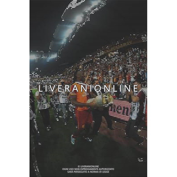 Turkish supercup match between Fenerbahce and Galatasaray at Kadir Has Stadium in Kayseri on August 11, 2013. Match Scored: Fenerbahce 0 - Galatasaray 1 Pictured: Didier Drogba of Galatasaray celebrate winning the Turkey supercup. TURCJA SUPER PUCHAR LIGA TURECKA PILKA NOZNA SEZON 2013/2014 FOT.SESKIM PHOTO/NEWSPIX.PL TURKEY, GERMANY, AUSTRIA AND UK OUT !!! --- Newspix.pl AG ALDO LIVERANI SAS ONLY ITALY *** Local Caption *** www.newspix.pl mail us: info@newspix.pl call us: 0048 022 23 22 222 --- Polish Picture Agency by Ringier Axel Springer Poland