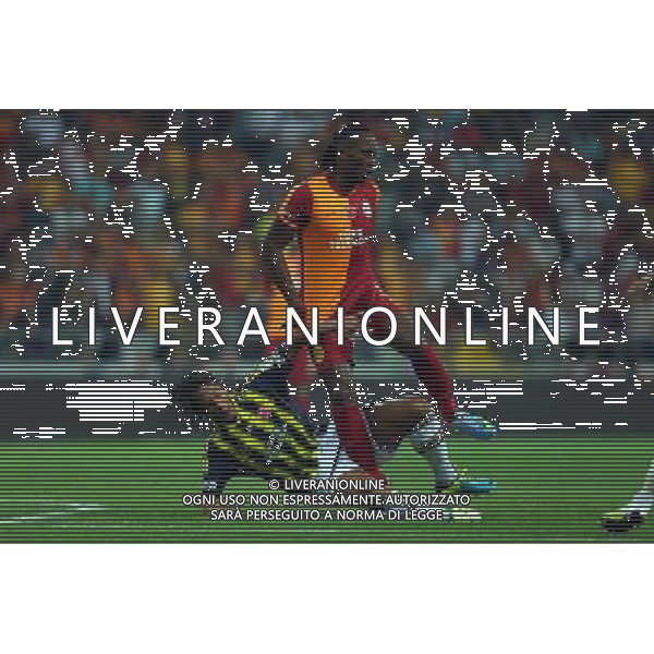 Turkish supercup match between Fenerbahce and Galatasaray at Kadir Has Stadium in Kayseri on August 11, 2013. Match Scored: Fenerbahce 0 - Galatasaray 1 Pictured: Bruno Alves of Fenerbahce and Didier Drogba of Galatasaray. TURCJA SUPER PUCHAR LIGA TURECKA PILKA NOZNA SEZON 2013/2014 FOT.SESKIM PHOTO/NEWSPIX.PL TURKEY, GERMANY, AUSTRIA AND UK OUT !!! --- Newspix.pl AG ALDO LIVERANI SAS ONLY ITALY *** Local Caption *** www.newspix.pl mail us: info@newspix.pl call us: 0048 022 23 22 222 --- Polish Picture Agency by Ringier Axel Springer Poland