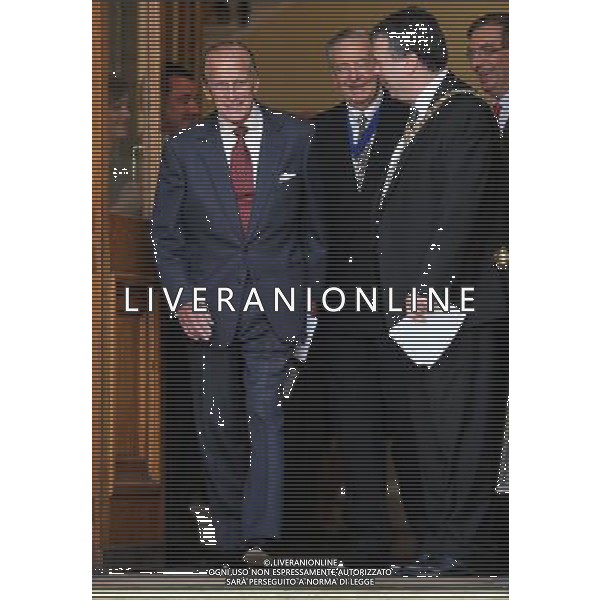 The Duke of Edinburgh as he leaves presenting Royal Medals at the Royal Society of Edinburgh as he carried out his first official engagement in nearly two months. The Royal Medals are awarded in a range of categories, these are Life Sciences, Physical and Engineering Sciences, Humanities and Social Sciences, Business and Commerce. ©photoshot/AGENZIA ALDO LIVERANI SAS - ITALY ONLY - REALI INGLESI: Filippo Duca di Edimburgo alla consegna delle Medaglie Reali nel suo primo impegno ufficiale in quasi due mesi.