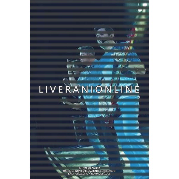 Racall Flats - Gary LeVox (lead vocals), Jay DeMarcus (bass guitar, keyboard, piano, vocals) performing live in concert on their Live \' Loud Tour at the O2 Shepherdâ€™s Bush Empire, London, United Kingdom Date: 10/071023 AG ALDO LIVERANI SAS ONLY ITALY