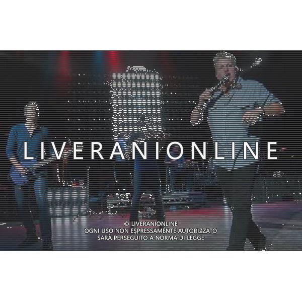 Racall Flats - Gary LeVox (lead vocals), Joe Don Rooney (lead guitar, vocals) performing live in concert on their Live \' Loud Tour at the O2 Shepherdâ€™s Bush Empire, London, United Kingdom Date: 10/071023 AG ALDO LIVERANI SAS ONLY ITALY