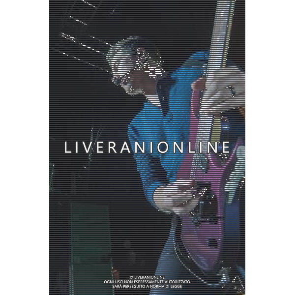 Racall Flats - Joe Don Rooney (lead guitar, vocals) performing live in concert on their Live \' Loud Tour at the O2 Shepherdâ€™s Bush Empire, London, United Kingdom Date: 10/071023 AG ALDO LIVERANI SAS ONLY ITALY