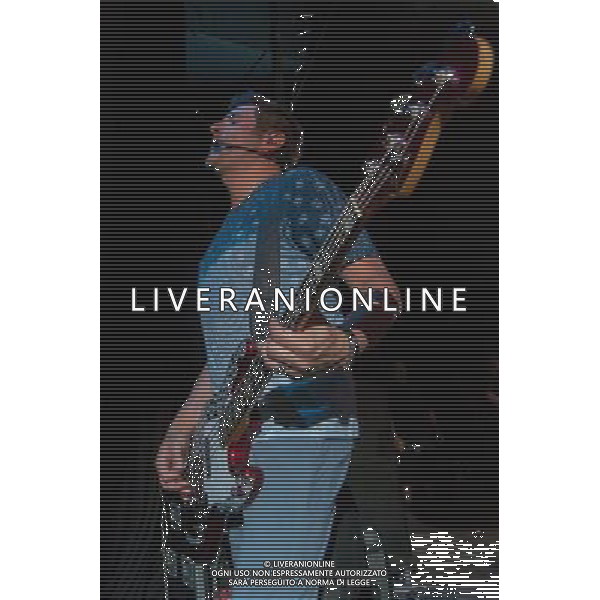 Racall Flats - Jay DeMarcus (bass guitar, keyboard, piano, vocals) performing live in concert on their Live \' Loud Tour at the O2 Shepherdâ€™s Bush Empire, London, United Kingdom Date: 10/071023 AG ALDO LIVERANI SAS ONLY ITALY