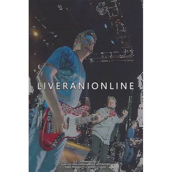 Racall Flats - Gary LeVox (lead vocals), Jay DeMarcus (bass guitar, keyboard, piano, vocals) performing live in concert on their Live \' Loud Tour at the O2 Shepherdâ€™s Bush Empire, London, United Kingdom Date: 10/071023 AG ALDO LIVERANI SAS ONLY ITALY