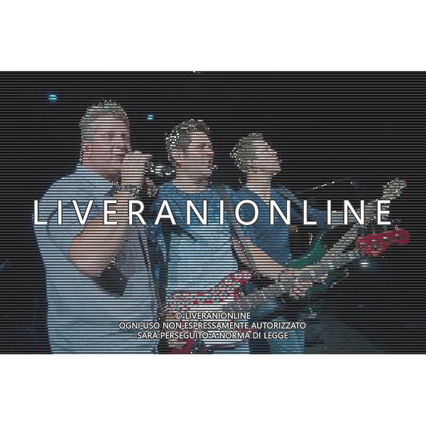 Racall Flats - Gary LeVox (lead vocals), Jay DeMarcus (bass guitar, keyboard, piano, vocals) and Joe Don Rooney (lead guitar, vocals) performing live in concert on their Live \' Loud Tour at the O2 Shepherdâ€™s Bush Empire, London, United Kingdom Date: 10/071023 AG ALDO LIVERANI SAS ONLY ITALY