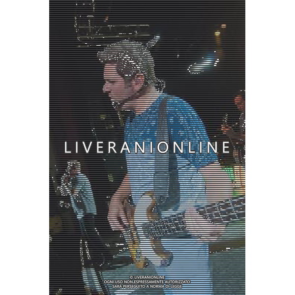 Racall Flats - Jay DeMarcus (bass guitar, keyboard, piano, vocals) performing live in concert on their Live \' Loud Tour at the O2 Shepherdâ€™s Bush Empire, London, United Kingdom Date: 10/071023 AG ALDO LIVERANI SAS ONLY ITALY