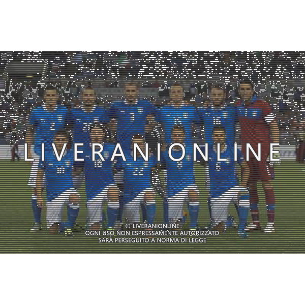 Roma - 14/08/2013 - Stadio Olimpico - Gara Amichevole - Italia vs Argentina - nella foto: la formazione italiana /Ph. Fabrizio Corradetti - Ag. Aldo Liverani sas