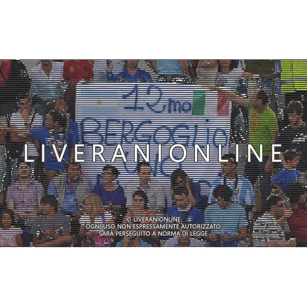 Amichevole FIFA Roma - 14.08.2013 Italia-Argentina Nella Foto:striscione per il papa /Ph.Vitez-Ag. Aldo Liverani