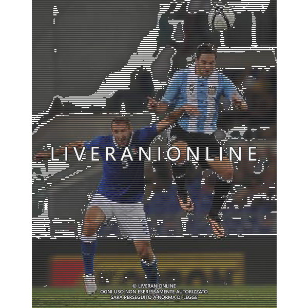 Amichevole FIFA Roma - 14.08.2013 Italia-Argentina Nella Foto:higuain chiellini /Ph.Vitez-Ag. Aldo Liverani