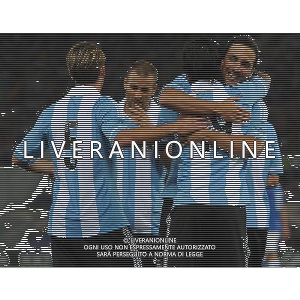 Amichevole FIFA Roma - 14.08.2013 Italia-Argentina Nella Foto:banega esulta con higuain /Ph.Vitez-Ag. Aldo Liverani