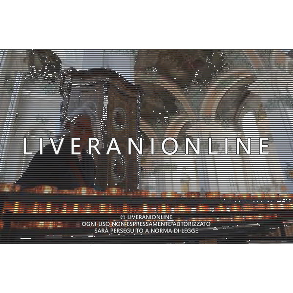 (130816) -- ST.GALLEN, Aug. 16, 2013 () -- Picture taken on Aug. 15, 2013 shows the Cathedral in the Convent of St. Gall. Located in eastern Switzerland\'s St. Gallen city, the Convent of St. Gall was one of the most important convents in Europe from the 8th century to its secularization in 1805. The Convent of St Gall, with its splendid baroque cathedral and the Abbey Library, constitutes a unique historic ensemble and was named a UNESCO World Heritage Site in 1983. Its library is one of the richest and oldest in the world and contains 170,000 works and some 2,100 original medieval handwritten manuscripts, including the earliest-known architectural plan drawn on parchment. The hall of the library and the cathedral, main features of this remarkable architectural complex, was built in Baroque style between 1758-1767, reflecting 12 centuries of continuous activity. In 612, the Irish monk Gallus erected his hermitage on this site. It was around 719 that the Aleman Otmar extended the original hermit\'s cell into an abbey, which flourished rapidly. By the 9th century, thanks to its schools and library, the Abbey of St. Gall subsequently became one of the leading cultural centers of the Western world. And then the Benedictine monastery enjoyed a second period of glory in the 17th and 18th centuries. (/Wang Siwei) ©photoshot/AGENZIA ALDO LIVERANI SAS - ITALY ONLY - Conventi, Chiese e Cattedrali nella citta\' di San Gallo in Svizzera, i piu\' importanti d\'Europa dall\'8¡ secolo per la sua secolarizzazione nel 1805 patrimonio mondiale dell\'UNESCO dal 1983