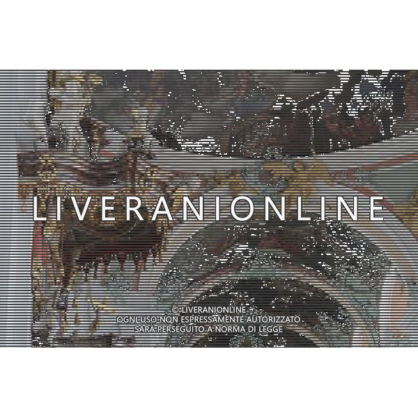 (130816) -- ST.GALLEN, Aug. 16, 2013 () -- Picture taken on Aug. 15, 2013 shows the Cathedral in the Convent of St. Gall. Located in eastern Switzerland\'s St. Gallen city, the Convent of St. Gall was one of the most important convents in Europe from the 8th century to its secularization in 1805. The Convent of St Gall, with its splendid baroque cathedral and the Abbey Library, constitutes a unique historic ensemble and was named a UNESCO World Heritage Site in 1983. Its library is one of the richest and oldest in the world and contains 170,000 works and some 2,100 original medieval handwritten manuscripts, including the earliest-known architectural plan drawn on parchment. The hall of the library and the cathedral, main features of this remarkable architectural complex, was built in Baroque style between 1758-1767, reflecting 12 centuries of continuous activity. In 612, the Irish monk Gallus erected his hermitage on this site. It was around 719 that the Aleman Otmar extended the original hermit\'s cell into an abbey, which flourished rapidly. By the 9th century, thanks to its schools and library, the Abbey of St. Gall subsequently became one of the leading cultural centers of the Western world. And then the Benedictine monastery enjoyed a second period of glory in the 17th and 18th centuries. (/Wang Siwei) ©photoshot/AGENZIA ALDO LIVERANI SAS - ITALY ONLY - Conventi, Chiese e Cattedrali nella citta\' di San Gallo in Svizzera, i piu\' importanti d\'Europa dall\'8¡ secolo per la sua secolarizzazione nel 1805 patrimonio mondiale dell\'UNESCO dal 1983