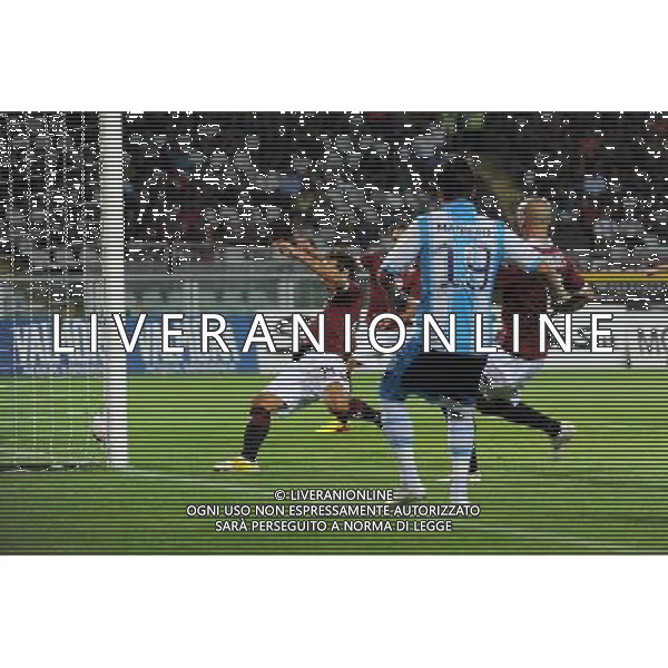 Torino 17-08-2013 TIM Cup - Coppa Italia terzo turno eliminatorio Torino - Pescara nella foto Moretti fa autorete deviando in porta il pallone calciato da Maniero dopo un\'azione personale foto Roberto Garavaglia - ag. Aldo Liverani sas