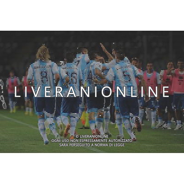 Torino 17-08-2013 TIM Cup - Coppa Italia terzo turno eliminatorio Torino - Pescara nella foto esultanza Pescara dopo il gol propiziato dall\'azione personale di Maniero foto Roberto Garavaglia - ag. Aldo Liverani sas