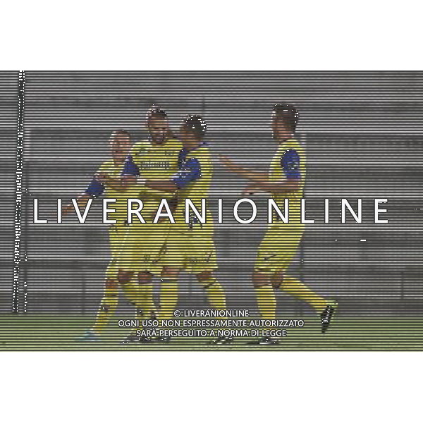 CHIEVO - EMPOLI COPPA ITALIA TIM CUP A VICENZA 17 AGOSTO 2013 NELLA FOTO ESULTANZA DOPO IL GOL DI RADOVANOVIC ©GARBUIO/AGENZIA ALDO LIVERANI SAS