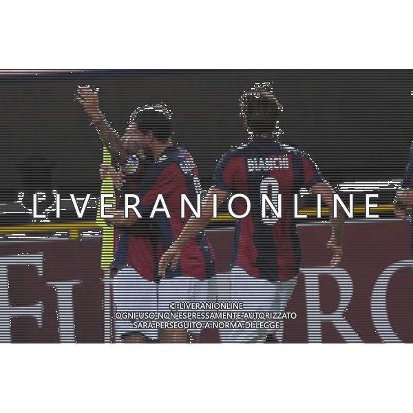 BOLOGNA - BRESCIA COPPA ITALIA TIM CUP 17 AGOSTO 2013 NELLA FOTO ESULTANZA DOPO IL GOL DI DIAMANTI ©SCHICCHI/AGENZIA ALDO LIVERANI SAS