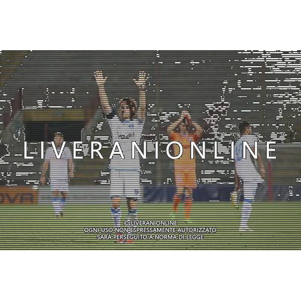 CHIEVO - EMPOLI COPPA ITALIA TIM CUP A VICENZA 17 AGOSTO 2013 NELLA FOTO I GIOCATORI DELL\'EMPOLI SALUTANO I TIFOSI A FINE PARTITA ©GARBUIO/AGENZIA ALDO LIVERANI SAS