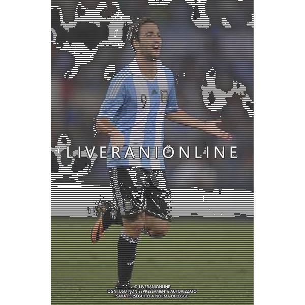 Roma - 14/08/2013 - Stadio Olimpico - Gara Amichevole - Italia vs Argentina - nella foto: Gonzalo Higuain esulta dopo il gol /Ph. Fabrizio Corradetti - Ag. Aldo Liverani sas