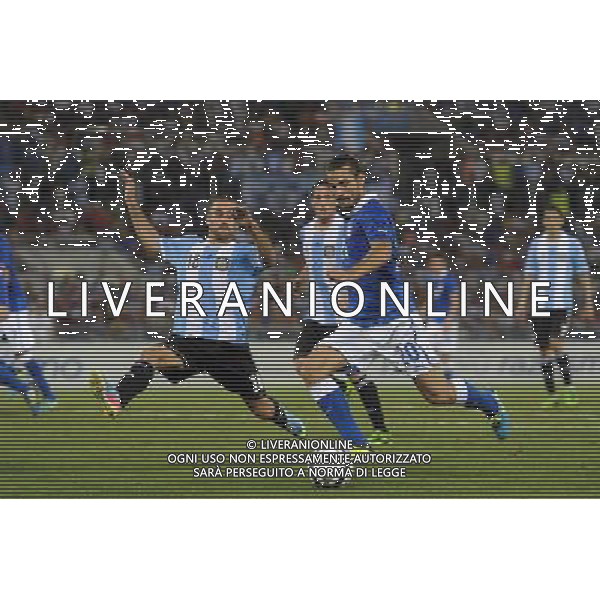 Roma - 14/08/2013 - Stadio Olimpico - Gara Amichevole - Italia vs Argentina - nella foto: Pablo Daniel Osvaldo e Rodrigo Palacio /Ph. Fabrizio Corradetti - Ag. Aldo Liverani sas