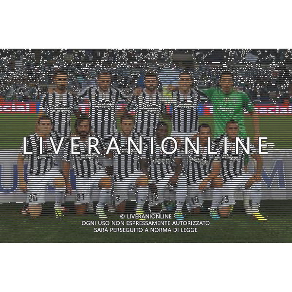 Supercoppa TIM 2013 Torino - 18.08.2013 Juventus-Lazio Nella Foto:juventus squadra formazione vucinic,chiellini,barzagli,bonucci,buffon,lichtsteiner,pirlo,marchisio,asamoah,tevez,vidal /Ph.Vitez-Ag. Aldo Liverani