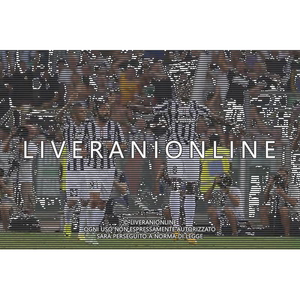 Roma - 18/08/2013 - Stadio Olimpico - Supercoppa TIM 2013-2014 - Juventus vs SS Lazio - nella foto: Paul Pogda esulta dopo il gol /Ph. Fabrizio Corradetti - Ag. Aldo Liverani sas