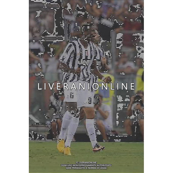 Roma - 18/08/2013 - Stadio Olimpico - Supercoppa TIM 2013-2014 - Juventus vs SS Lazio - nella foto: Paul Pogda esulta dopo il gol /Ph. Fabrizio Corradetti - Ag. Aldo Liverani sas