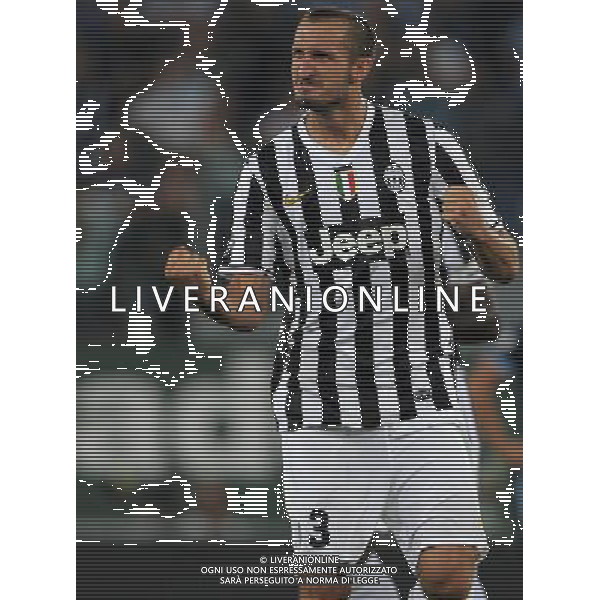 Supercoppa TIM 2013 Torino - 18.08.2013 Juventus-Lazio Nella Foto:chiellini esulta /Ph.Vitez-Ag. Aldo Liverani