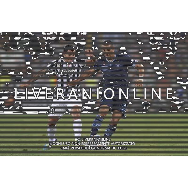 Roma - 18/08/2013 - Stadio Olimpico - Supercoppa TIM 2013-2014 - Juventus vs SS Lazio - nella foto: tevez e dias /Ph. Fabrizio Corradetti - Ag. Aldo Liverani sas