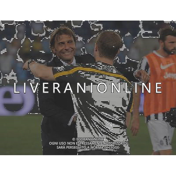 Supercoppa TIM 2013 Torino - 18.08.2013 Juventus-Lazio Nella Foto:conte esulta a fine partita /Ph.Vitez-Ag. Aldo Liverani