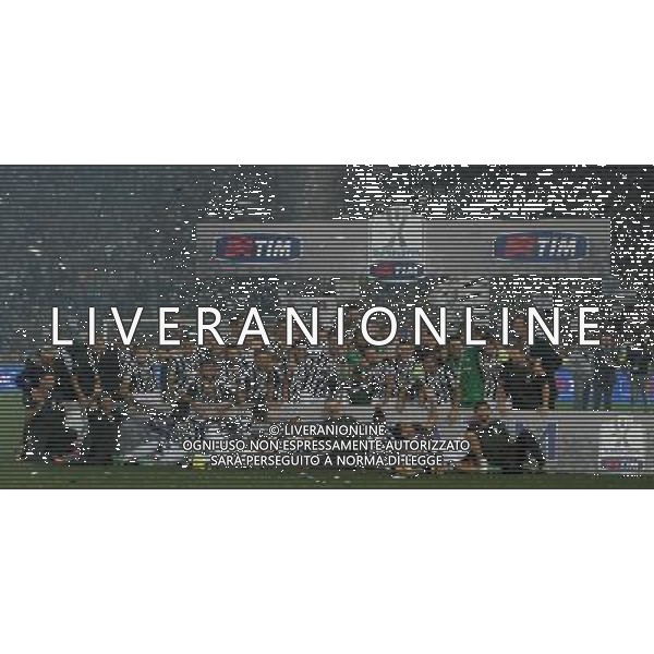 Supercoppa TIM 2013 Torino - 18.08.2013 Juventus-Lazio Nella Foto:foto di gruppo con la coppa /Ph.Vitez-Ag. Aldo Liverani