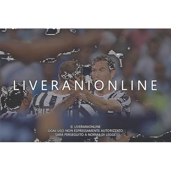 Roma - 18/08/2013 - Stadio Olimpico - Supercoppa TIM 2013-2014 - Juventus vs SS Lazio - nella foto: Stephan Lichtsteiner esulta con Giorgio Chiellini dopo il gol del 2 a 0 /Ph. Fabrizio Corradetti - Ag. Aldo Liverani sas