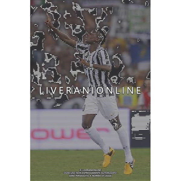 Roma - 18/08/2013 - Stadio Olimpico - Supercoppa TIM 2013-2014 - Juventus vs SS Lazio - nella foto: Paul Pogba esulta dopo il gol /Ph. Fabrizio Corradetti - Ag. Aldo Liverani sas