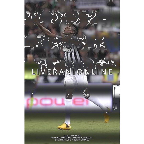 Roma - 18/08/2013 - Stadio Olimpico - Supercoppa TIM 2013-2014 - Juventus vs SS Lazio - nella foto: Paul Pogba esulta dopo il gol /Ph. Fabrizio Corradetti - Ag. Aldo Liverani sas