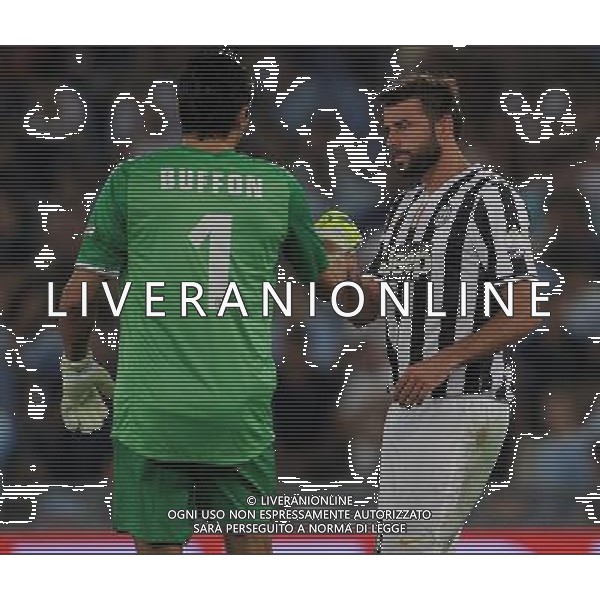 Supercoppa TIM 2013 Torino - 18.08.2013 Juventus-Lazio Nella Foto:Barzagli Andrea-Buffon Gianluigi /Ph.Vitez-Ag. Aldo Liverani
