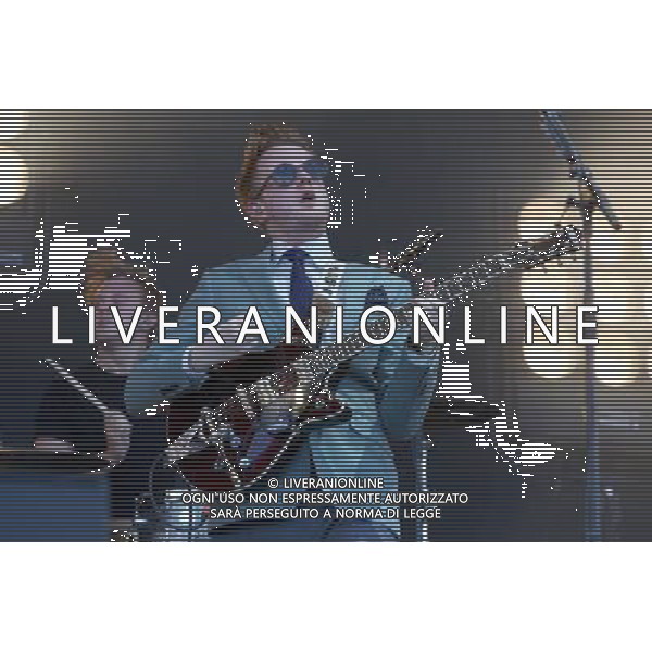 Alex Trimble of Two Door Cinema Club performs at V Festival 2013, Weston Park, Staffordshire, 18th August 2013. ©photoshot/AGENZIA ALDO LIVERANI SAS - ITALY ONLY - EDITORIAL USE ONLY