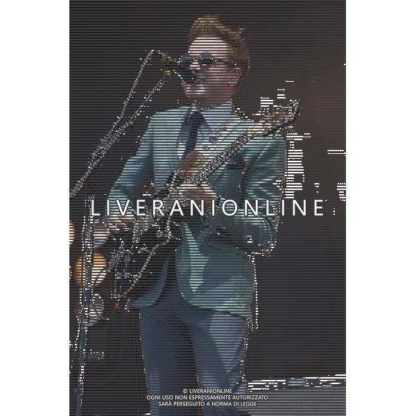 Alex Trimble of Two Door Cinema Club performs at V Festival 2013, Weston Park, Staffordshire, 18th August 2013. ©photoshot/AGENZIA ALDO LIVERANI SAS - ITALY ONLY - EDITORIAL USE ONLY