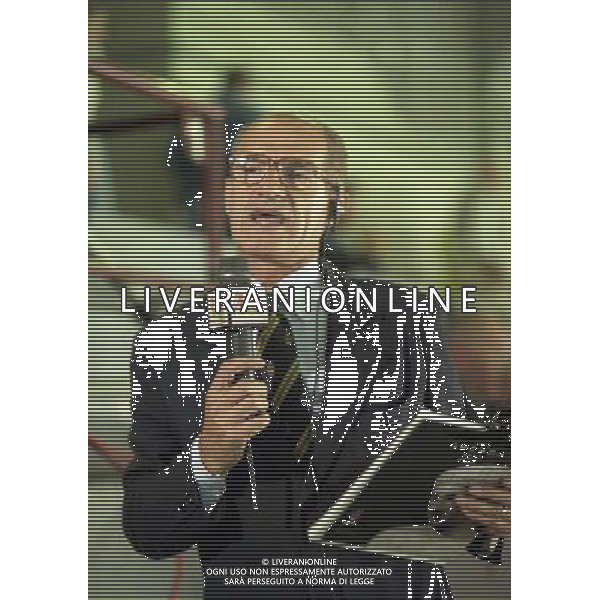ARCHIVIO LIVERANI NELLA FOTO DANILO SARUGIA GIORNALISTA E TELECRONISTA SPORTIVO AG ALDO LIVERANI SAS