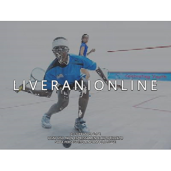 (130819)--NANJING, Aug. 19 -- Gnanasigamani Vanessa Raj from Malaysia competes with Chan Pansy Pui Hei from China\'s Hong Kong during the women\'s final of Squash event at 2013 Asian Youth Games in Nanjing, capital city of east China\'s Jiangsu Province, on Aug. 19, 2013. Gnanasigamani Vanessa Raj won the gold medal 3-1 . (/Li Mangmang) ©photoshot/AGENZIA ALDO LIVERANI SAS - ITALY ONLY - Giochi della Gioventu\' 2013 asiatici a Nanjing capitale della Cina orientale nella provincia del Jiangsu, agosto 2013.