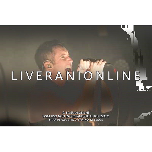 American Industrial rock band Nine Inch Nails (NIN for short) perform an intimate warm up gig at Scala, King\'s Cross, London, England, UK on 20th August 2013 prior to Reading and Leeds festival. The band consists of Trent Reznor (vocals), Robin Finck (guitarist left of Trent, one time GnR guitarist), Joshua Eustis (guitarist right of Trent), Alessandro Cortini (keyboards) and Ilan Rubin (drums). Pictured: Trent Reznor ©photoshot/AGENZIA ALDO LIVERANI SAS - ITALY ONLY - EDITORIAL USE ONLY