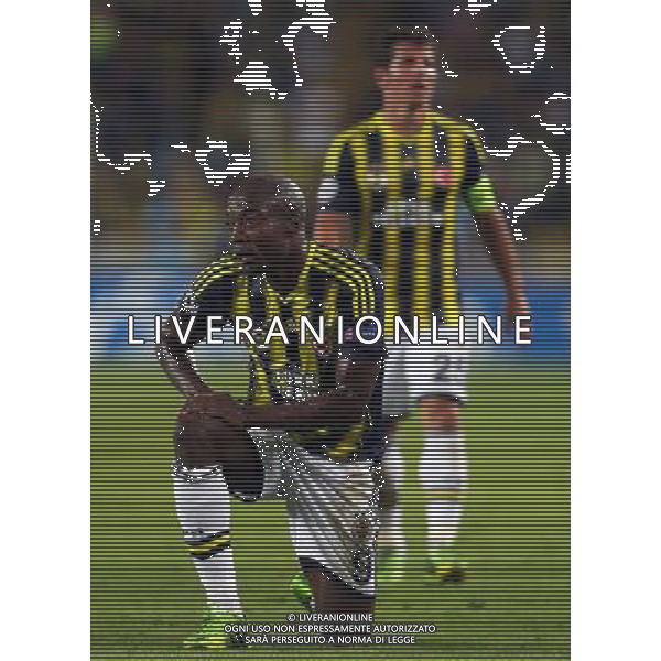 UEFA Chanpions League playoff first leg match between Fenerbahce and Arsenal at Sukru Saracoglu Stadiym in Istanbul, Turkey on august 21, 2013. Pictured: Pierre Webo of Fenerbahce. LIGA MISTRZOW SEZON 2013/2014 PILKA NOZNA FENERBAHCE ISTAMBUL vs ARSENAL LONDYN FOT.SESKIMPHOTO/NEWSPIX.PL POLAND, TURKEY, GERMANY, AUSTRIA AND UK OUT !!! --- Newspix.pl AG ALDO LIVERANI SAS ONLY ITALY *** Local Caption *** www.newspix.pl mail us: info@newspix.pl call us: 0048 022 23 22 222 --- Polish Picture Agency by Ringier Axel Springer Poland