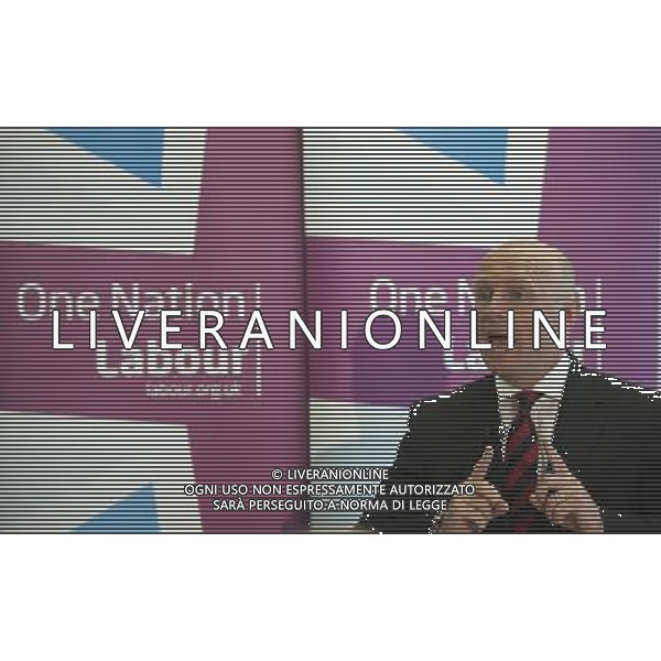 Liam Byrne MP, Labour\'s Shadow Work and Pensions Secretary, giving a keynote speech on controlling spending on social security: DWP under Labour in 2015. London Fashion Centre, Finsbury Park, London. ©PHOTOSHOT/AGENZIA ALDO LIVERANI SAS - ITALY ONLY - EDITORIAL USE ONLY